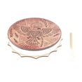 thumbnail image 1 of Tambor chamánico con baqueta, bajo profundo, herramienta curativa decorativa, 1 of 12