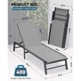 thumbnail image 5 of Sfirey Assemble-Free Outdoor Chaise Lounge Set of 2, Aluminum Patio Sun Lounger, White or  Gray, 5 of 19