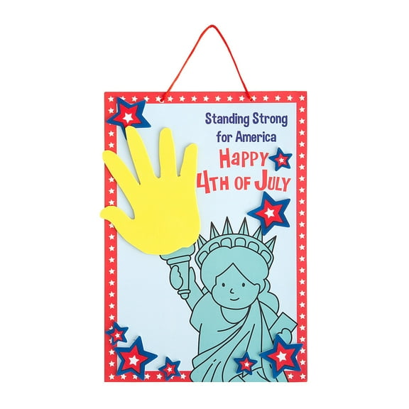 Statue of Liberty Handprint Sign Craft Kit - Makes 12