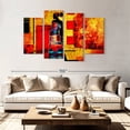 thumbnail image 2 of Elephant Stock Ethnic African Queen Wall Art - Horizontal Multi Panel Canvas - Living Room Wall Decor - People Multi Panel - Red And Black Decor - 84" x 54", 2 of 8