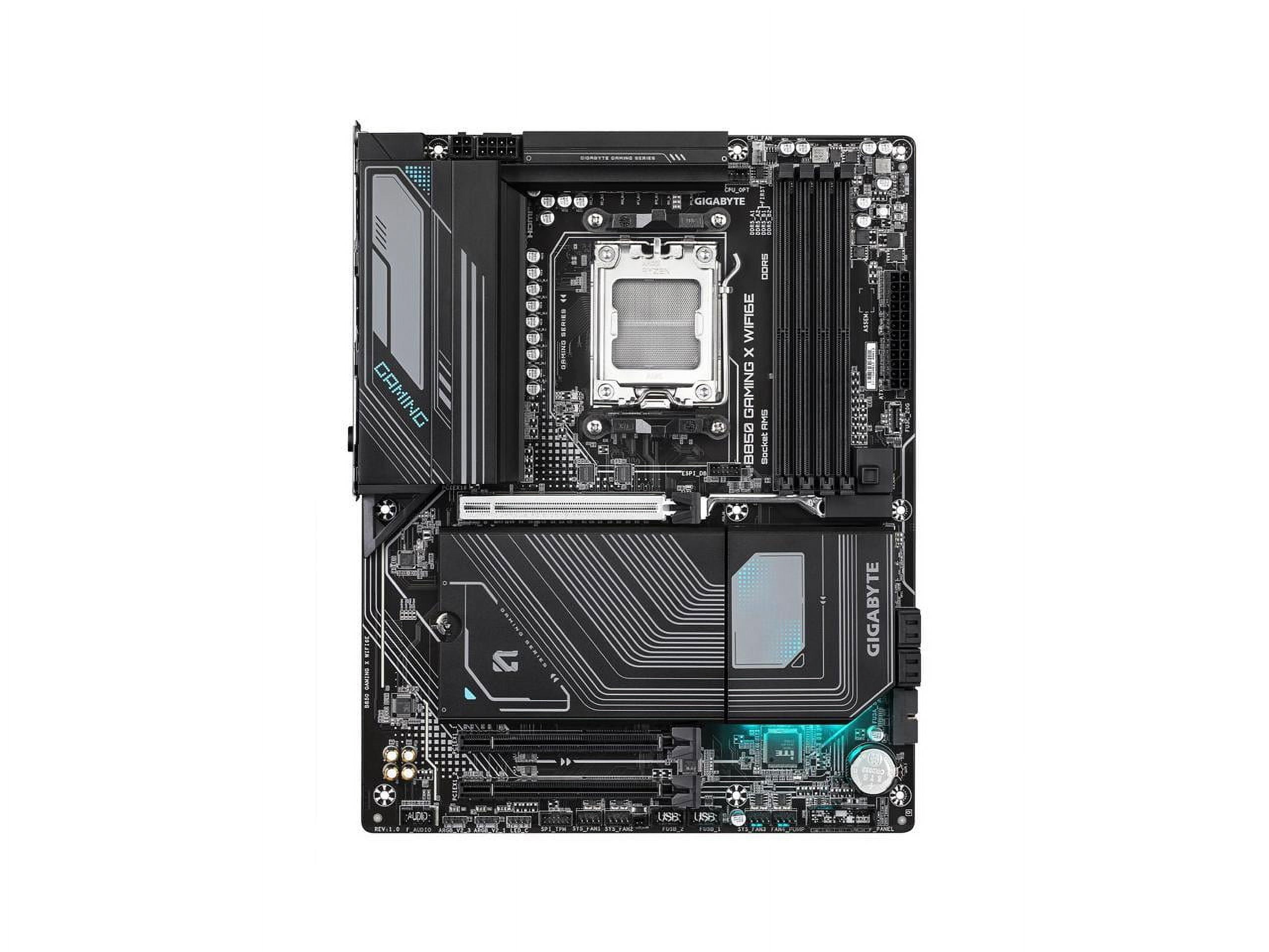 GIGABYTE B850 GAMING X WIFI6E Gaming Desktop Motherboard - AMD Chipset - Socket AM5 - ATX - Ryzen 7, Ryzen 9 Processor Supported - 256 GB DDR5 SDRAM Maximum RAM - IEEE 802.11ax