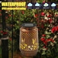 thumbnail image 6 of Metal Hummingbird Solar Lantern Waterproof Solar Lantern Energy Efficient Landscape Lamp Intelligent Sensing Yard Light for Home, 6 of 7