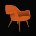 thumbnail image 2 of PI Studio 20x20 White Modern Wood Framed Museum Art Print Titled - Mid Century Chair II, 2 of 4