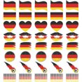 thumbnail image 3 of 40 piezas bandera tatuaje temporal banderas nacionales tatuaje pegatinas banderas impermeables tatuaje temporal 8 estilos, 3 of 5