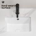 thumbnail image 3 of 16" Undermount Bathroom Sink - White Porcelain Under Counter Vanity Sink with Overflow, 1.77" Drain Hole, Durable Ceramic Basin, 3 of 8