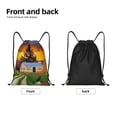 thumbnail image 5 of Kdxio Fall Village Scenery Print Drawstring Backpack Bag,Waterproof Draw String Back Sack, Gym Drawstring Bags Swim Bag For Unisex, 5 of 9
