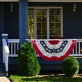 thumbnail image 3 of Northlight Large Patriotic Bunting Flag - 48" x 24", 3 of 6
