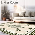 thumbnail image 2 of ODIKA 3'x5' Machine Washable Non-Slip Area Rug, Damask Flourish Traditional Design High Traffic Rug, Beige, 591197, 2 of 7