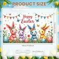 thumbnail image 2 of Pink Bunny Easter Banner Colorful Letters Peeps Backdrop Easter Eggs Carrot Decor Bunny Display for Easter Party Spring Celebration Kids Event, 2 of 4