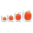 thumbnail image 3 of Calabazas artificiales variadas Hojas de arce artificiales falsas para Halloween 7 piezas, 3 of 3