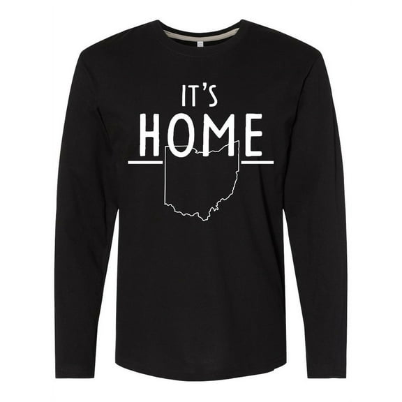 Inktastic It's Home- State of Ohio Outline Long Sleeve T-Shirt