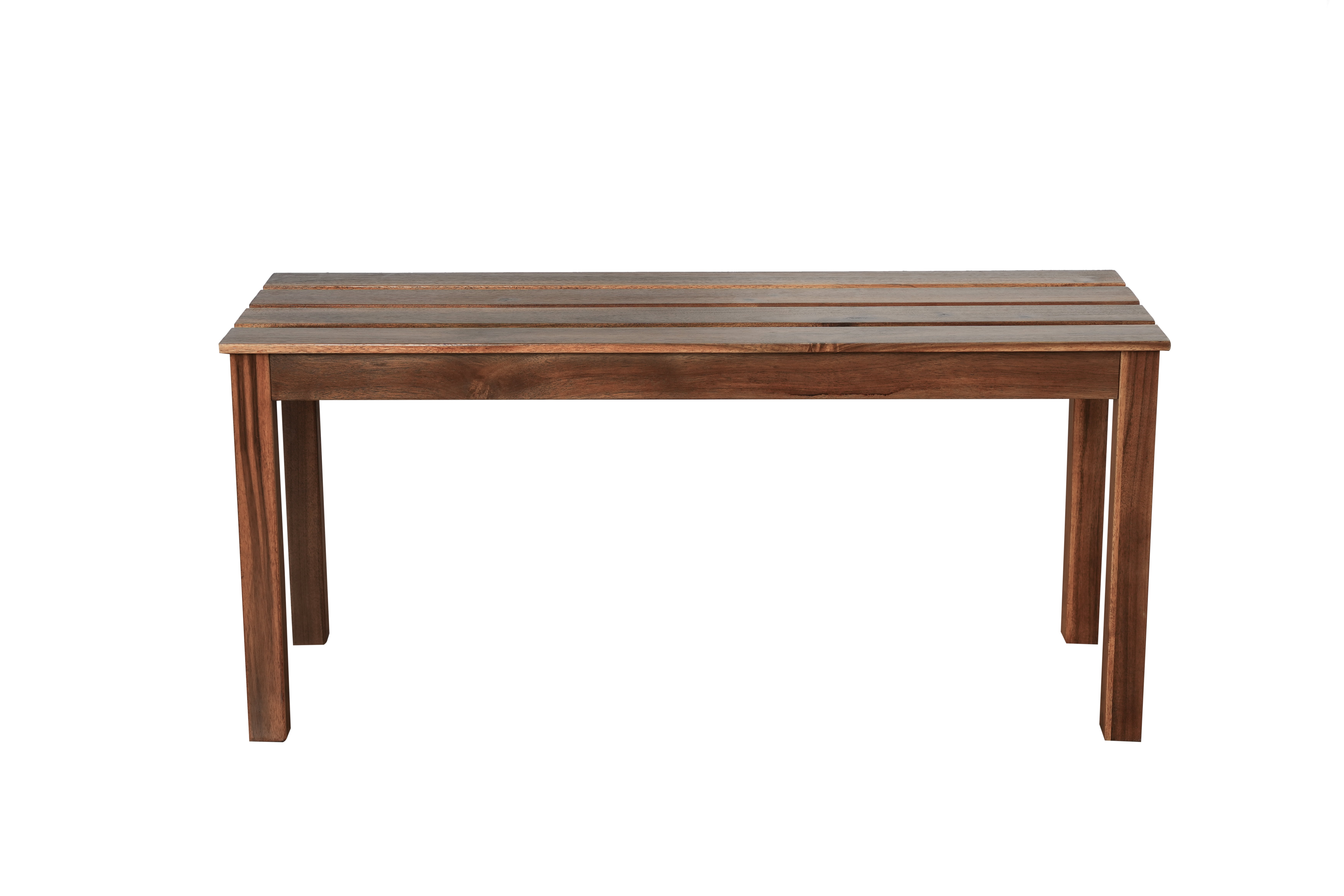 6-Piece Outdoor Acacia Wood Dining Set, Patio Table & Chair Set with Bench, Natural Wood Furniture for Garden, Backyard, Balcony, Poolside, Brown