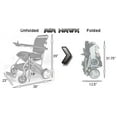 thumbnail image 2 of AIRHAWK Power Chair BLUE- Lightest Weight 41 lbs Airplane and Cruise Ready + 9 Free Accessories, 2 of 3