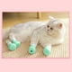 thumbnail image 5 of Paquete de 4 zapatos de silicona antiarañazos para gatos, pantuflas de baño para gatos, protectores de patas, gorras transpirables para garras de gatos, cubiertas para uñas para el cuidado de gatos Adepaton WLJ-2447, 5 of 5