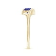thumbnail image 3 of Angara Natural 0.5 Ct. Tanzanite Solitaire Ring in 14K Yellow Gold for Women (Ring Size: 3.5), 3 of 9