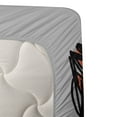 thumbnail image 3 of Ambesonne Cat Fitted & Top Sheet Set with Shams, Sketch Art Dark Big Eyes, Multicolor, 3 of 4