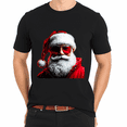 thumbnail image 3 of Cool Santa With Sunglasses Black Short Sleeve Christmas T-Shirt for Men and Women, 3 of 4