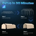 thumbnail image 2 of ADVANCE OUTDOOR 13' x 20' x 9' Beige Carport, 2 of 9