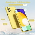thumbnail image 3 of for Samsung Galaxy A32 5G Phone Case Liquid Silicone, Cute Thin Slim Soft Rubber TPU Plain Smooth Gel Cover for Women Girl Aesthetic Design, Matte Solid Protective & Shockproof Bumper, Yellow, 3 of 14