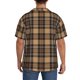 thumbnail image 3 of Balery khaki coffee plaid Camisa Casual de Manga Corta con Botones para Hombre, Texturizada, Estilo Cubano, para Playa, Verano-XX-Large, 3 of 5