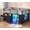 Black, variant on Low Loft Bed Twin Size with Desk, 12 Storage Drawers, Window,Twin Loft Bed with RGB LED Lights, Secret Fort, with Shelf, Slanted Ladder, Safety Guardrails, Metal Grid Panel,Black