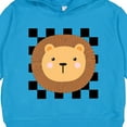 thumbnail image 3 of Inktastic Lion Zoo Animal Checkered Toddler Hoodie, 3 of 4