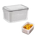 thumbnail image 1 of 4 In 1 Food Storage Container, Fruit Saver Storage Containers for Fridge, Stackable Fruit Berry Containers with Lid & Removable Colander, Long-Term Freshness, Dishwasher Safe, 1 of 8