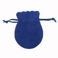 thumbnail image 2 of Qarigey 50 Uds bolsa de joyería con cordón de doble cara bolsa de elevación de pila regalos adornos de franela redonda embalaje de joyería boda Ropa, zapatos y accesorios Miscelánea Azul Qarigey AP015690-04, 2 of 6