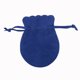 thumbnail image 2 of Qarigey 50 Uds bolsa de joyería con cordón de doble cara bolsa de elevación de pila regalos adornos de franela redonda embalaje de joyería boda Ropa, zapatos y accesorios Miscelánea Azul Qarigey AP015690-04, 2 of 6