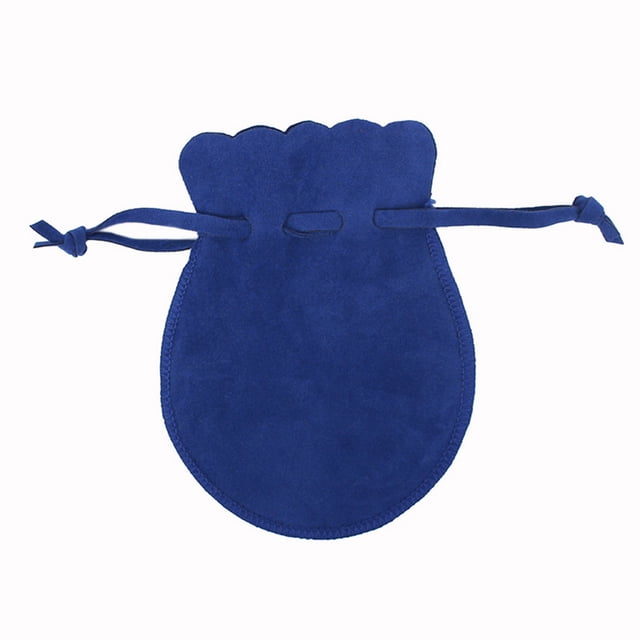 Sonducket 50 Uds bolsa de joyería con cordón de doble cara bolsa de elevación de pila regalos adornos de franela redonda embalaje de joyería boda Ropa, zapatos y accesorios Miscelánea Azul Sonducket AP015690-04