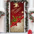 thumbnail image 5 of LanSuare Christmas Decorations Christmas Door Cover, Xmas Gift Box Bow Background Banner, Door Hanging Covers Photo Booth Props for Winter Party Decorations, 35x79Inch, 5 of 8