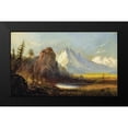 thumbnail image 2 of Bierstadt, Albert 14x10 Black Modern Framed Museum Art Print Titled - Cathedral Rock, 2 of 5