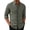 Dark green khaki stripes, variant on Mens Striped Collared Button-Down Dress Shirts Long Sleeve Casual Business Office Shirt Tops