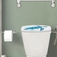 thumbnail image 2 of Renewold Watercolor Sea Turtle Print Toilet Tank Lid Cover for Bathroom Decor, Dust-proof Toilet Tank Lid Cover with Elastic Edge Fits Most Standard Toilets Tanks, Blue, 2 of 6