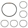 thumbnail image 1 of Jierger 10Pcs Wire Rope Ring Connectors Keychain Lanyard Colorful Rubber Coated Wire Loop Keychain Accessories Black Metal Rings for DIY Craft Projects for Home Car Office Keys Attachment, 1 of 5