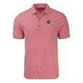 thumbnail image 2 of Men's Cutter & Buck  Heather Red Atlanta Falcons Helmet Big & Tall Forge Eco Heather Stripe Stretch Recycled Polo, 2 of 3