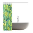 thumbnail image 2 of WOPOP Green Floral with Beautiful Butterfly Waterproof Polyester Fabric Shower Curtain 60x72 inches, 2 of 2