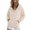 Beige, variant on Certgust Hoodies for Men Womens Oversized Zip Hoodie Sweatshirt Long Sleeve Casual Fall Jacket with Pockets Drawstring Top