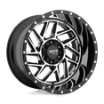 thumbnail image 2 of Moto Metal Aluminum Rim MO985 BREAKOUT 20X12in Gloss Black Machined Finish, MO98521287344N, 2 of 3