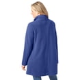 thumbnail image 2 of Woman Within Plus Size Fleece Swing Funnel-Neck Coat, 2 of 6
