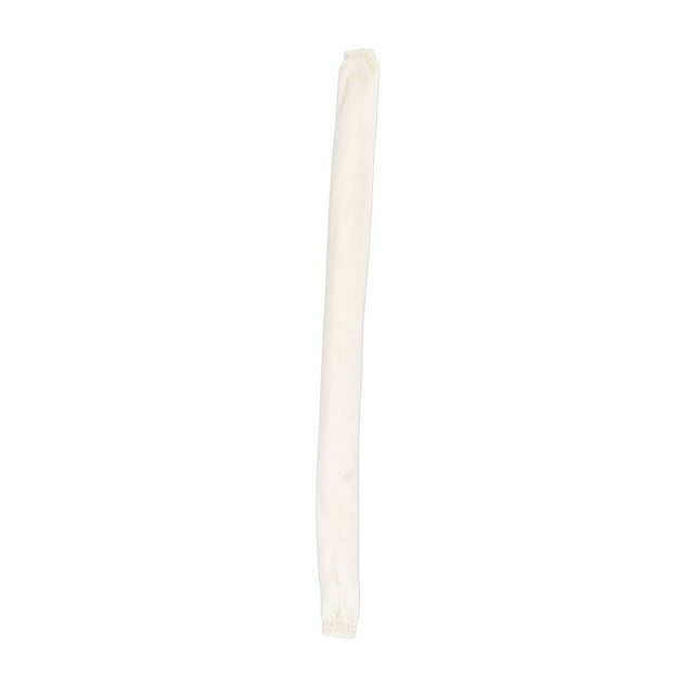 Funda de cadena de franela de alambre a prueba de polvo de 60 cm de largo y 5 cm de ancho con cremallera para protección blanca
