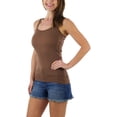 thumbnail image 3 of ToBeInStyle Womens Essential Ribbed Racerback Versatile Layering Cotton Blend Tank Top, 3 of 7