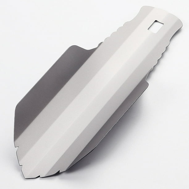 Pure Titanium Ultralight Potty Trowel Outdoor Compact Poop Shovel Trowel Multi Tool for Hiking Camping and Survival