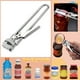 thumbnail image 2 of Botella de vidrio, tarro, cocina, buena tapa, accesorios, abridor de acero inoxidable, abridor manual ajustable, extractor de tarros de acero, cocina, comedor y bar, 2 of 8