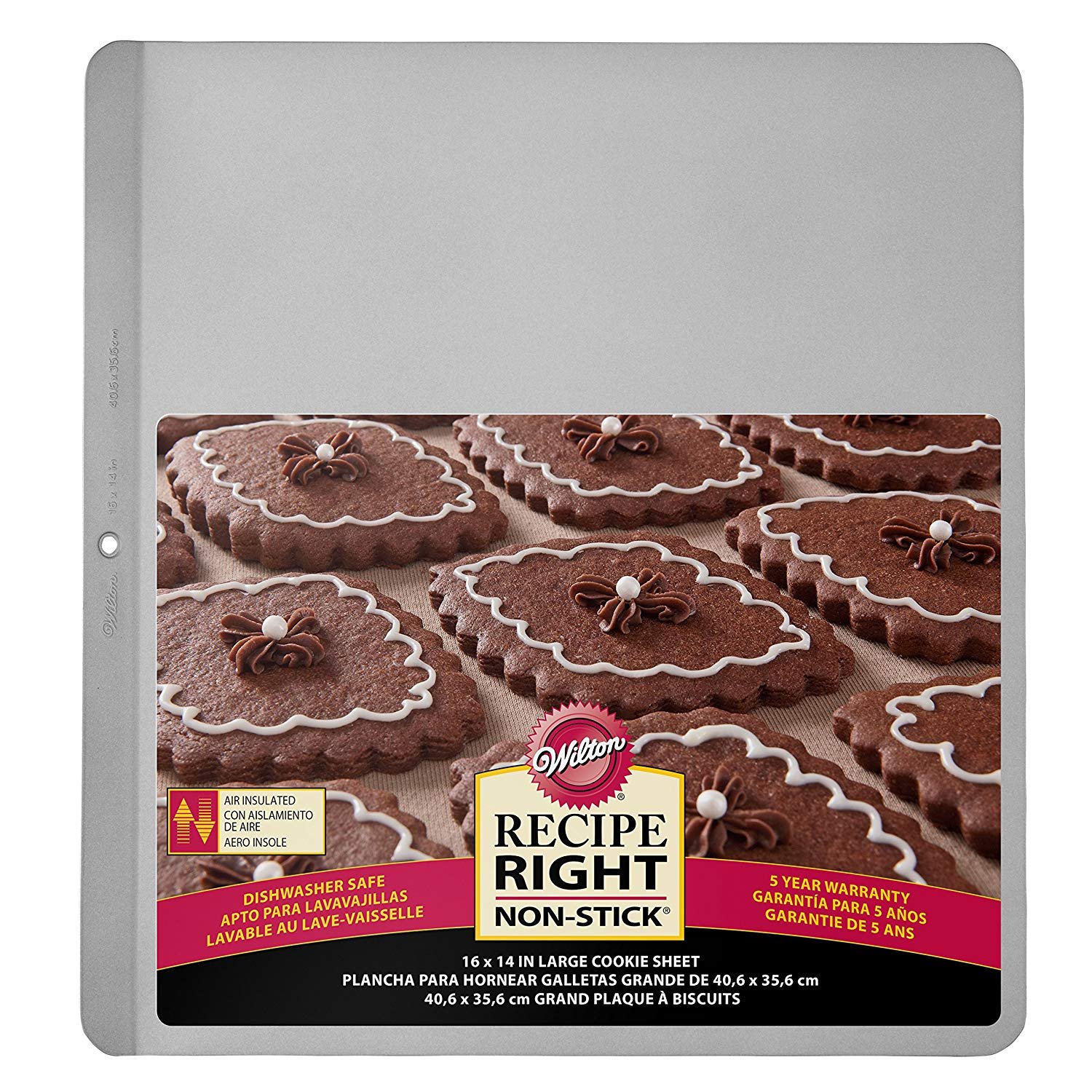 Wilton Perfect Results Nonstick Air Insulated Cookie Sheet, 16 by 14-Inch