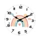 thumbnail image 1 of Reloj de pared nórdico, reloj colgante para decoración del hogar, cocina y tiempo silencioso 25 cm, 1 of 7