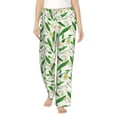thumbnail image 2 of Goofa Tulips Flowers Printed Soft Pajama Pants for Women, Wide Leg Comfy Casual Lounge Yoga Pants-Medium, 2 of 9