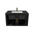 thumbnail image 5 of Monica 36" Porcelain Ceramic Center Basin Vanity Top in Black, 5 of 13