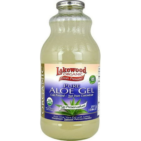 Lakewood Organic Pure Aloe Vera Gel, 32 Ounce
