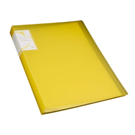Yellow Size A4 Paper Display Book 40 Pages Clear File